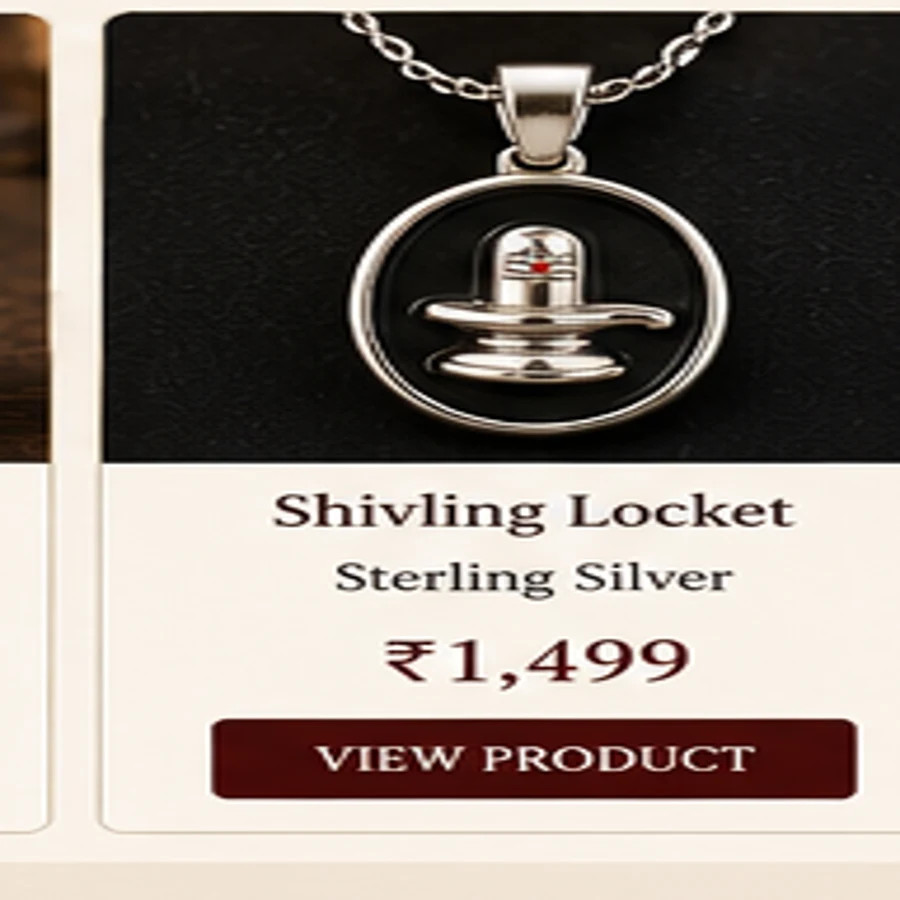Natural Shivling Locket – Shiva Pendant
